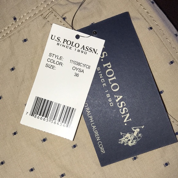 U.S. Polo Assn Mason Dot Twill Shorts, Sz 36, NWT! - Picture 11 of 12